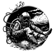 Clearance diver, Floating mines tattoo design idea