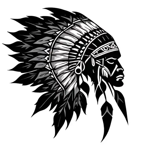 Cherokee Tribal tattoo design idea