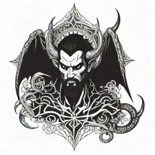 Lucifer tattoo design idea