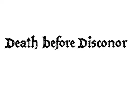 "Death Before Dishonor" tattoo design idea