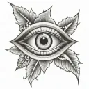 3rd eye tattoo design idea