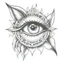 3rd eye tattoo design idea