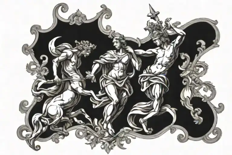 renaissance art tattoo design idea