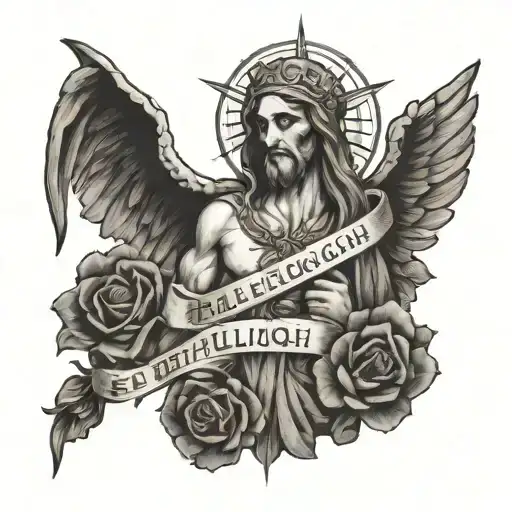 Hard Fought Hallelujah tattoo design idea