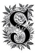 Family Initials LROM tattoo design idea