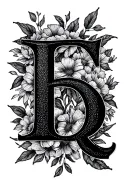 Family Initials LROM tattoo design idea