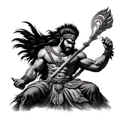 mahabharat warrior karna tattoo design idea