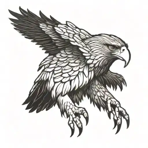 Golden Eagle tattoo design idea