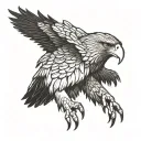 Golden Eagle tattoo design idea