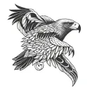 Golden Eagle tattoo design idea
