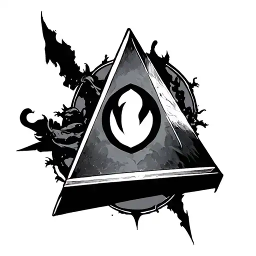 bill cipher gravity falls tattoo design idea