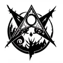 bill cipher gravity falls tattoo design idea