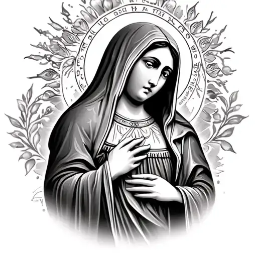 virgin Mary of Guadalupe tattoo design idea
