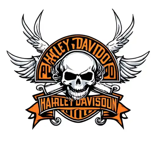 Harley Davidson Logo tattoo design idea