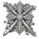 st Florian cross for Celtic tattoo design idea