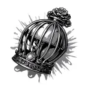 chastity cage tattoo design idea