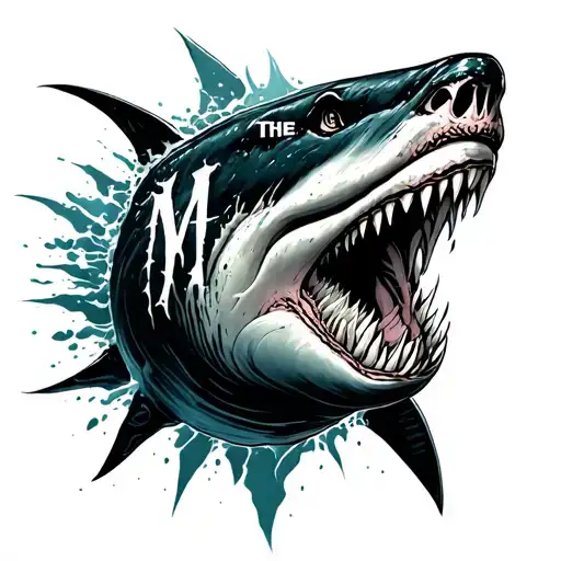 The Meg movie poster spelled "The Meag" tattoo design idea