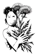 Thistles with Ness holding tattoo design idea