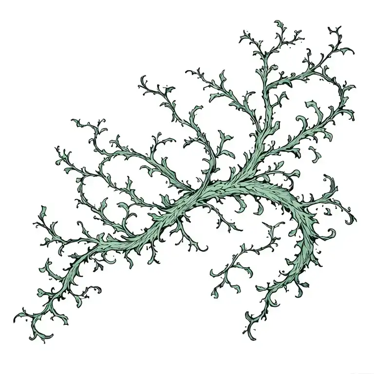 vines growing tattoo design idea