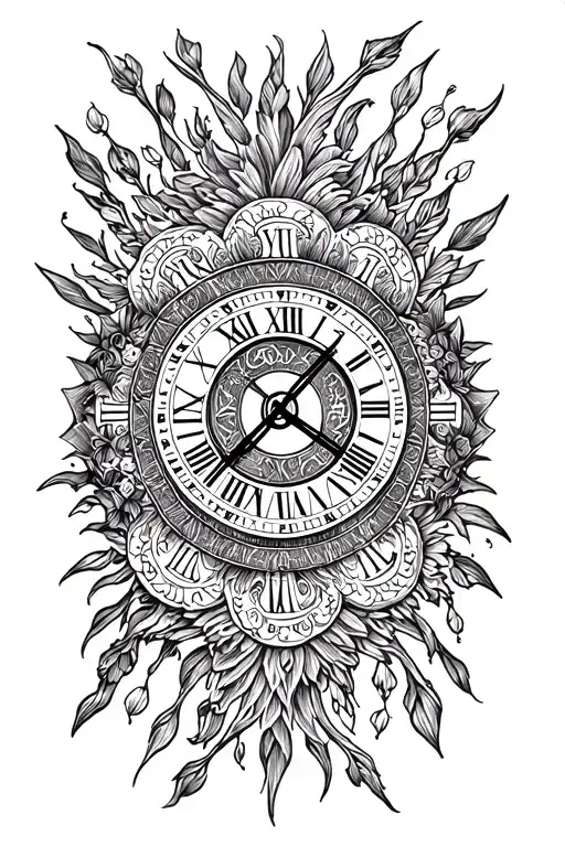 Roman Numeral Birthday tattoo design idea