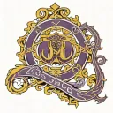 Omega Psi Phi upper letter tattoo design idea
