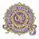 Omega Psi Phi upper letter tattoo design idea