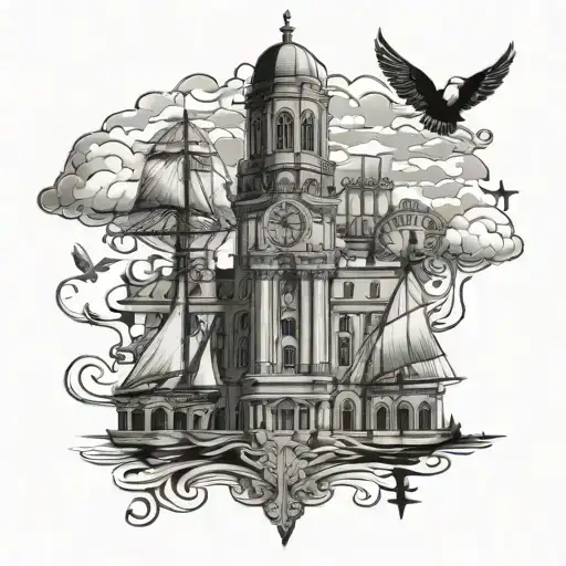 Boston Massachusetts tattoo design idea