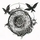 depression, alone, scarification, anxious, dark thoughts, rape  tattoo design idea