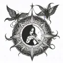 depression, alone, scarification, anxious, dark thoughts, rape  tattoo design idea