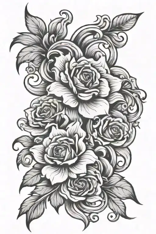 curvy meduca tattoo design idea
