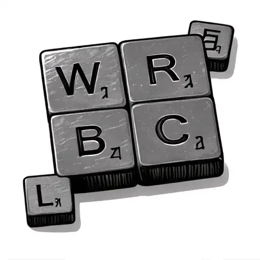 Scrabble Tile tattoo design idea