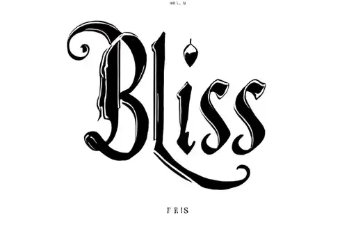 "Bliss " tattoo design idea