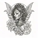 black owned slut tattoo design idea