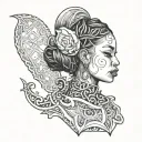 black owned slut tattoo design idea