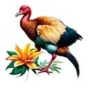 Dodo Mauritius tattoo design idea