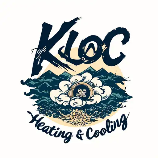 "Kloc Heating and Cooling" Hvac tattoo design idea