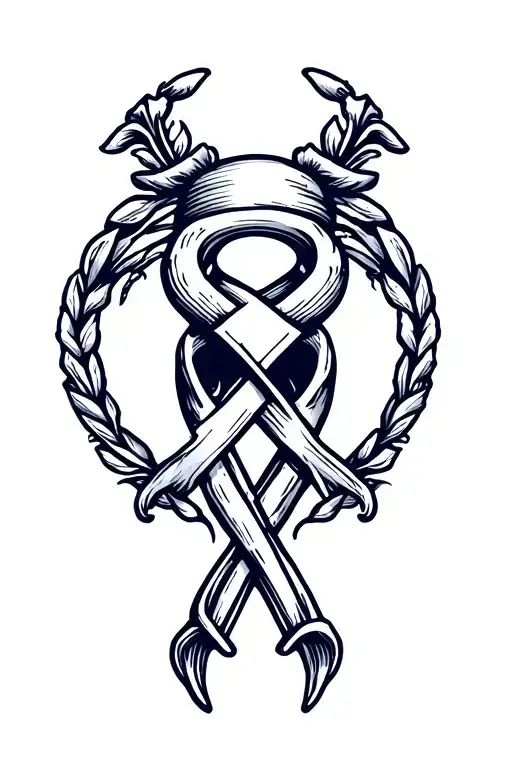 prostate cancer symbol tattoo design idea