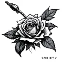 Sobriety tattoo design idea