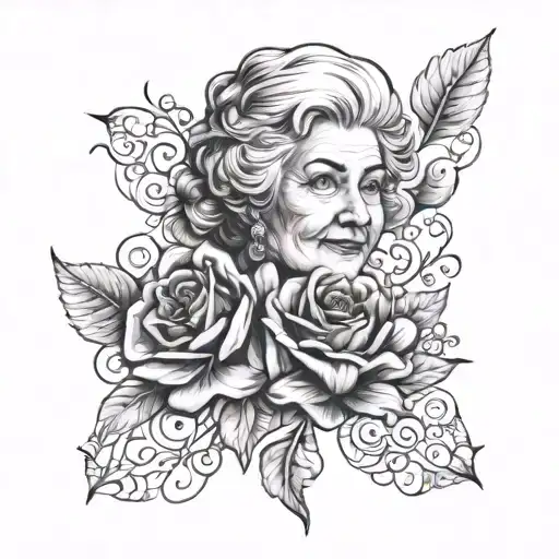 my grandmother who raised me but with whom it was sometimes complicated tattoo design idea