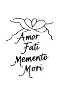 Amor Fati Memento Mori Written tattoo design idea
