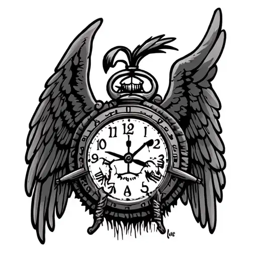 santa ana california, 82nd airborne, military, looney toons, clocks, money, lonewolf, angels crying tattoo design idea