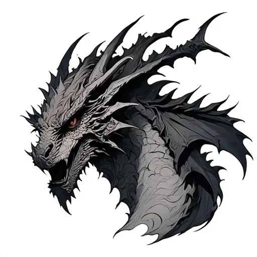 Alduin tattoo design idea