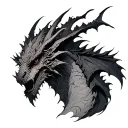 Alduin tattoo design idea