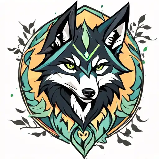 midna wolf link tattoo design idea