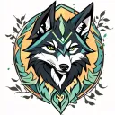 midna wolf link tattoo design idea