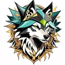 midna wolf link tattoo design idea