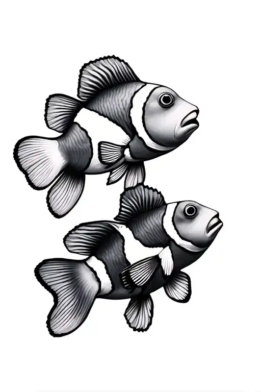 Matching Clownfish, tattoos with best friend tattoo tattoo design idea