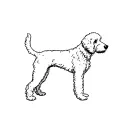 Goldendoodle tattoo design idea