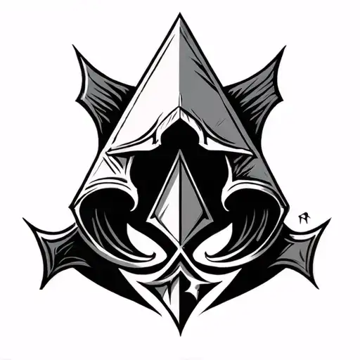 assasin creed symbol tattoo design idea