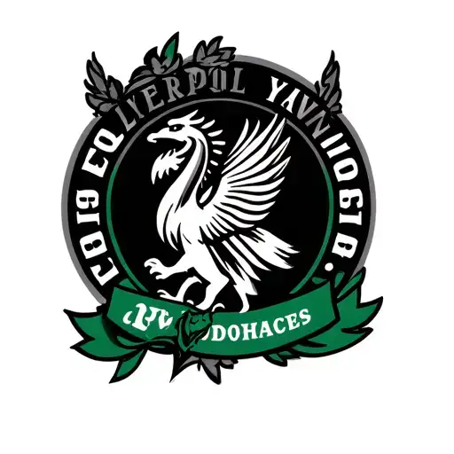 Liverpool Tattoo with Ynwa Written Mixed with the Boston Celtics logo tattoo design idea